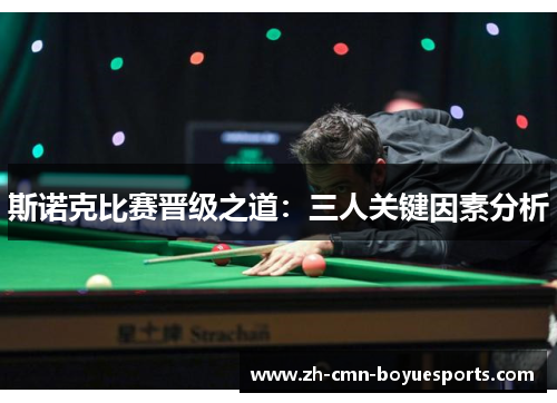 斯诺克比赛晋级之道：三人关键因素分析